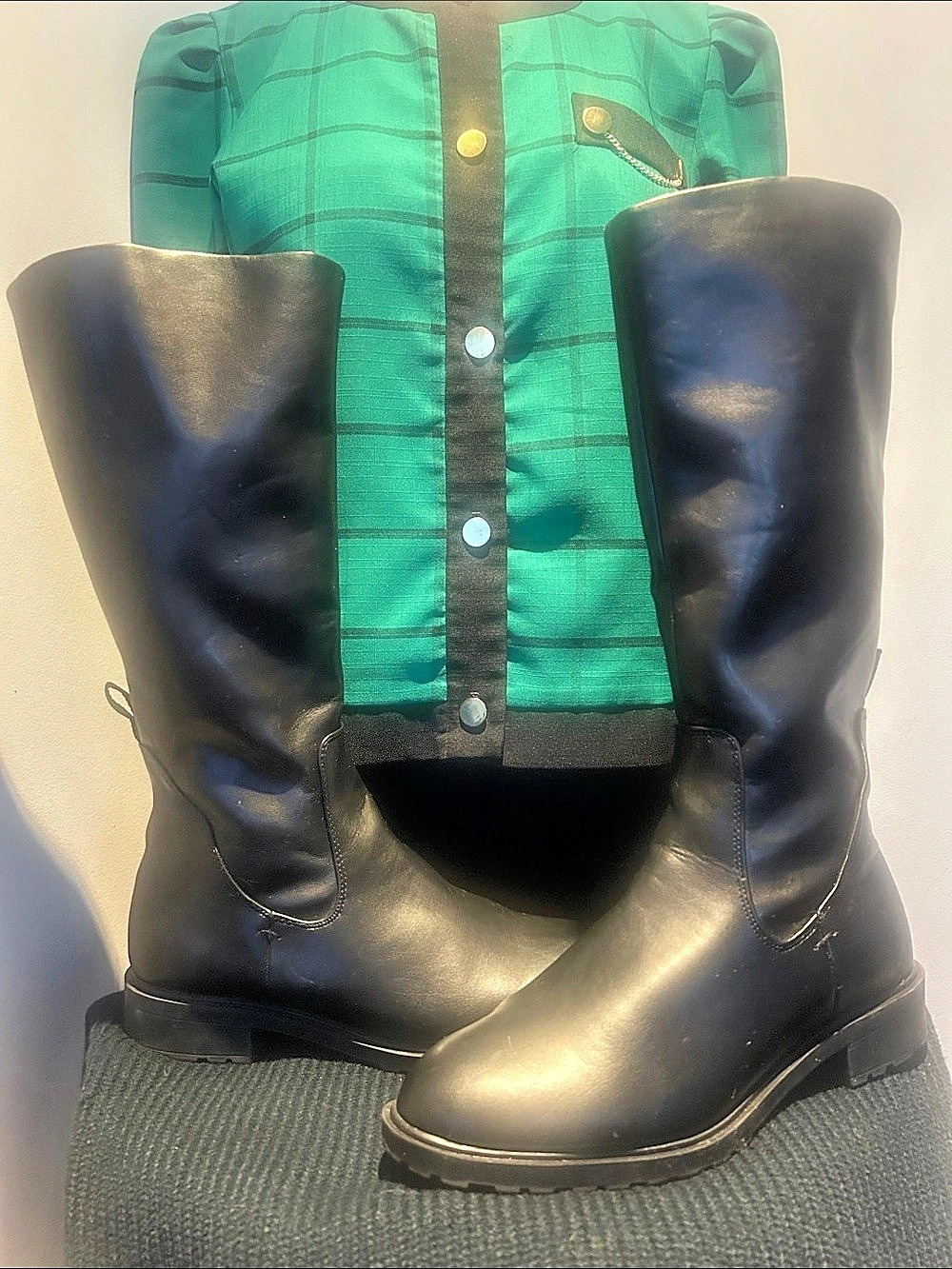 Amazon Essentials Black Tall Boots US 12